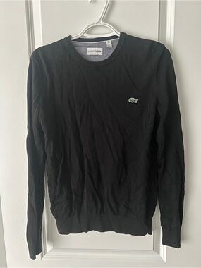Lacoste Men's Black Crewneck Sweater